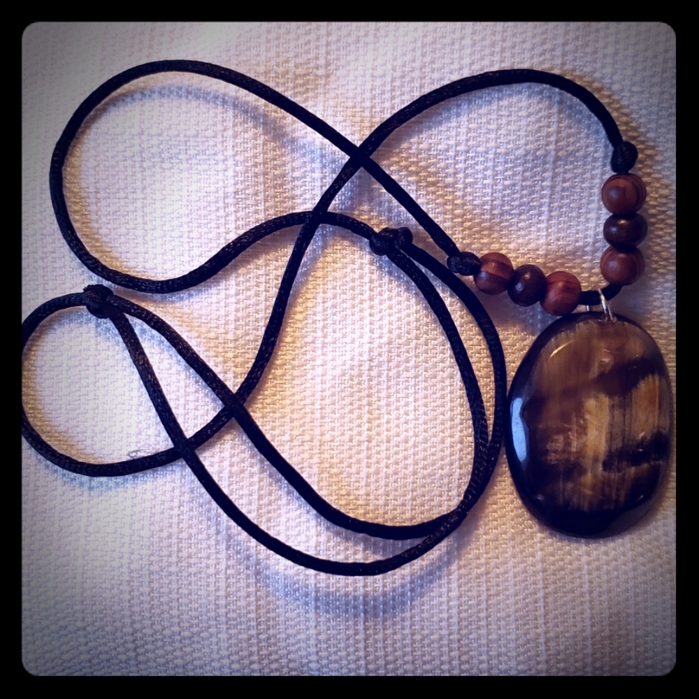 Cow Horn Pendant Necklace